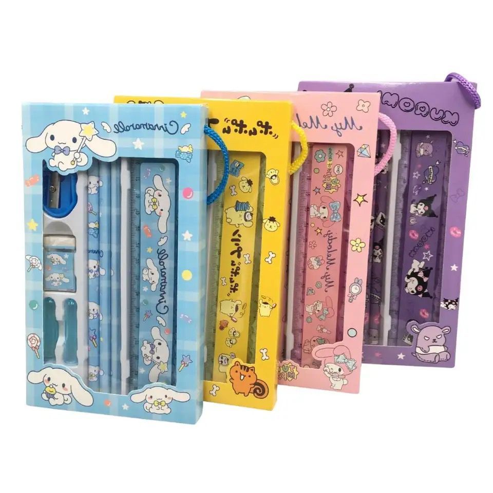 

Alat Tulis sekolah sets 5in1 motif san*rio / spiderman / cars / hampers anak