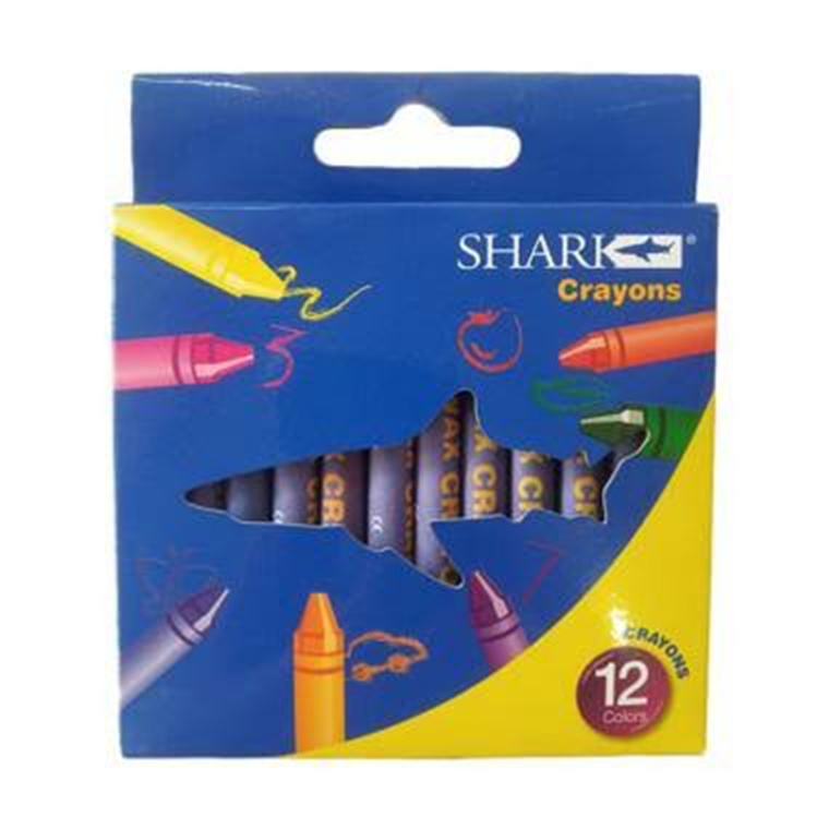 

SHARK Wax Crayon Set Aneka Warna 12 pcs 12 Warna Kemasan Dus SH016