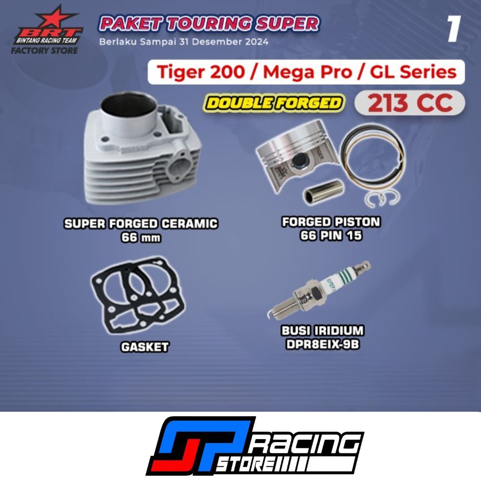 Paket Bore UP Tiger 2000 - Block Ceramic - Piston 66 - BRT Paket Touring 1