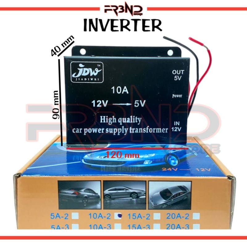 Step Down 10A DC 12V to 5V Car Power Supply Transformer Converter / Step Down 12V to 5V 10A