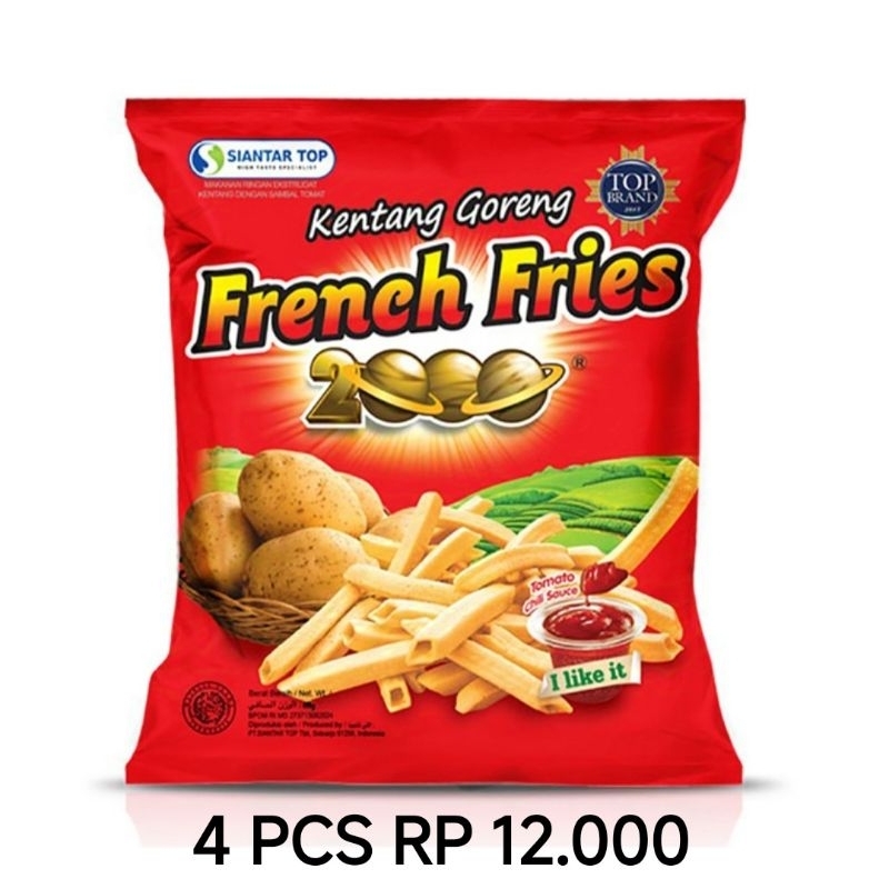 

French Fries 2000 kentang goreng 204gr 4 PCS