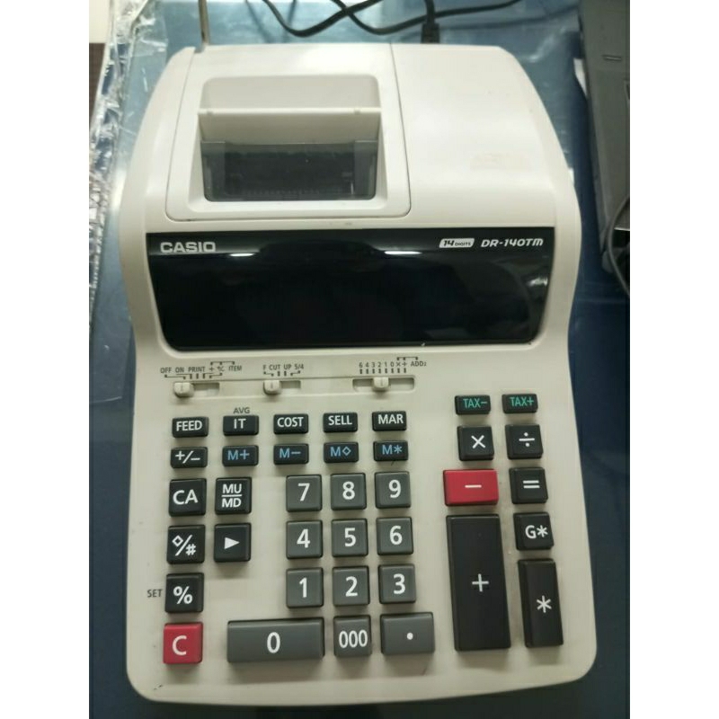 

KALKULATOR CASIO Dr 140TM putih second kalkulator printing siap pakai
