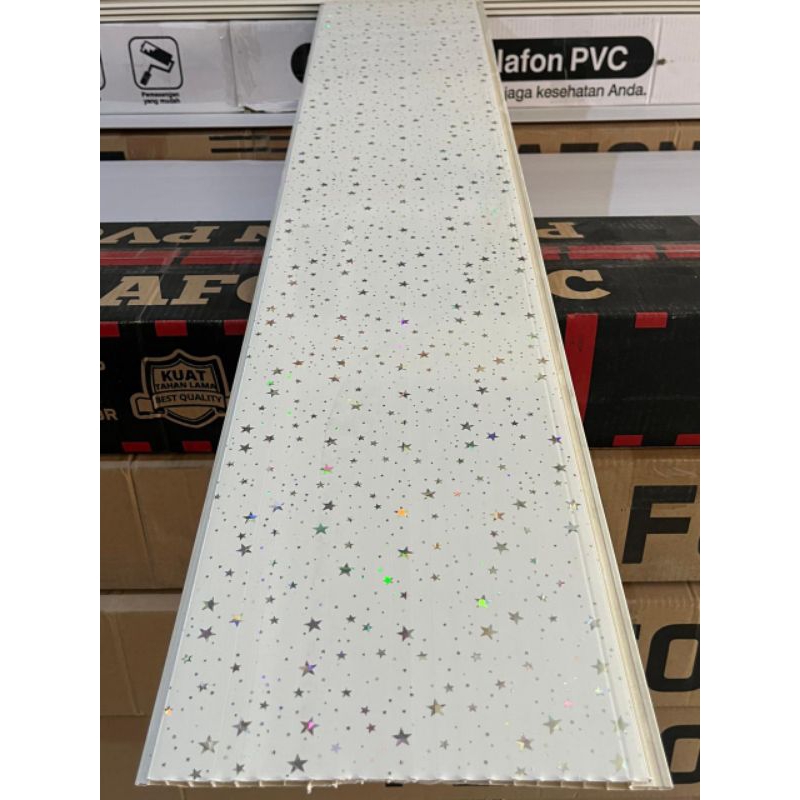 Plafon Pvc motif bintang glossy T519