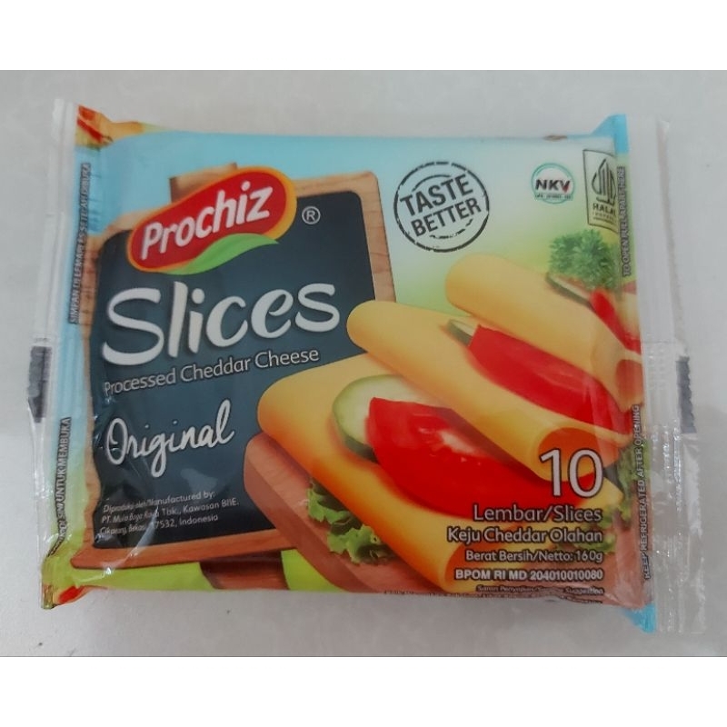 

Keju Prochiz Cheddar Slice 10 lembar
