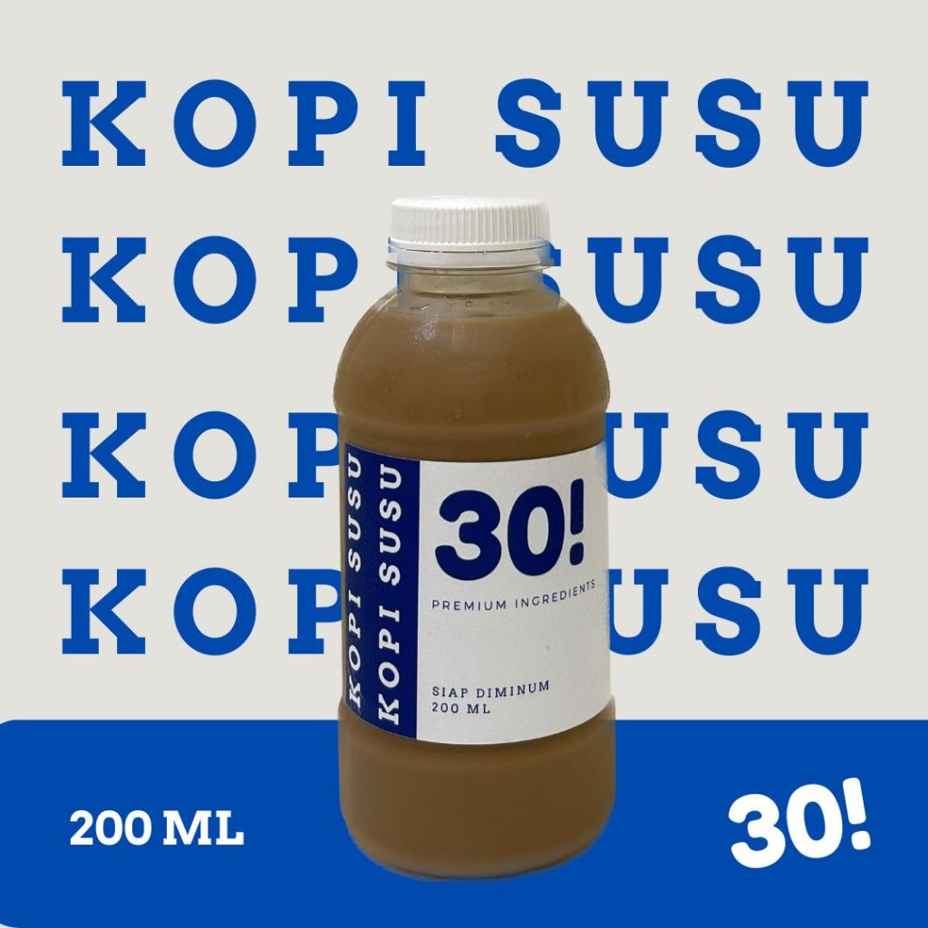 

Kopi Susu 200ml dari 30! - Minuman Botolan Kekinian Ice Coffee Milk - 200 ml