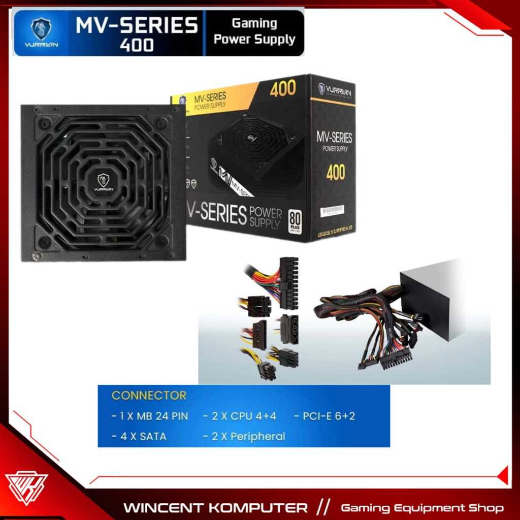 POWER SUPPLY / PSU / ATX PSU - VURRION MV SERIES 400