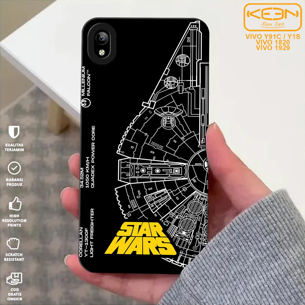Case Hp Vivo Y91C/Vivo Y1S - Casing Hp Vivo Y91C/Vivo Y1S Motif Starwars - Case Procamera - Softcase