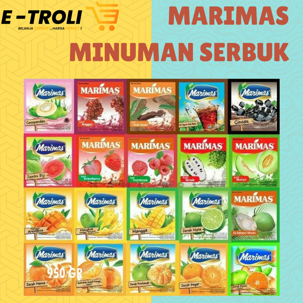 

MARIMAS MINUMAN SERBUK ANEKA RASA 1 RENTENG 10 SACHET