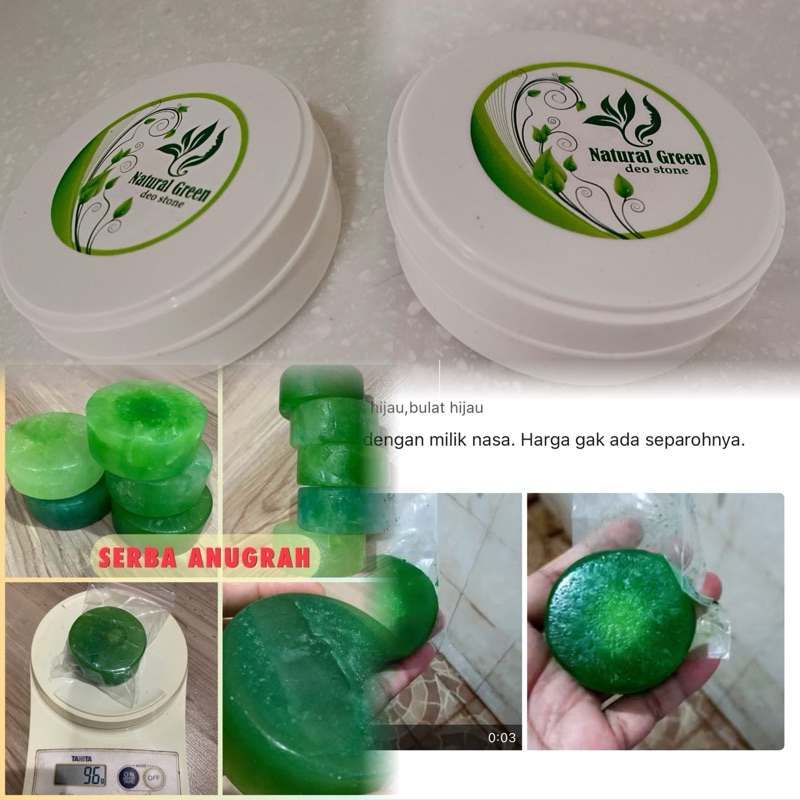 TAWAS HIJAU deodorant batang bahan alami termurah dan terberat