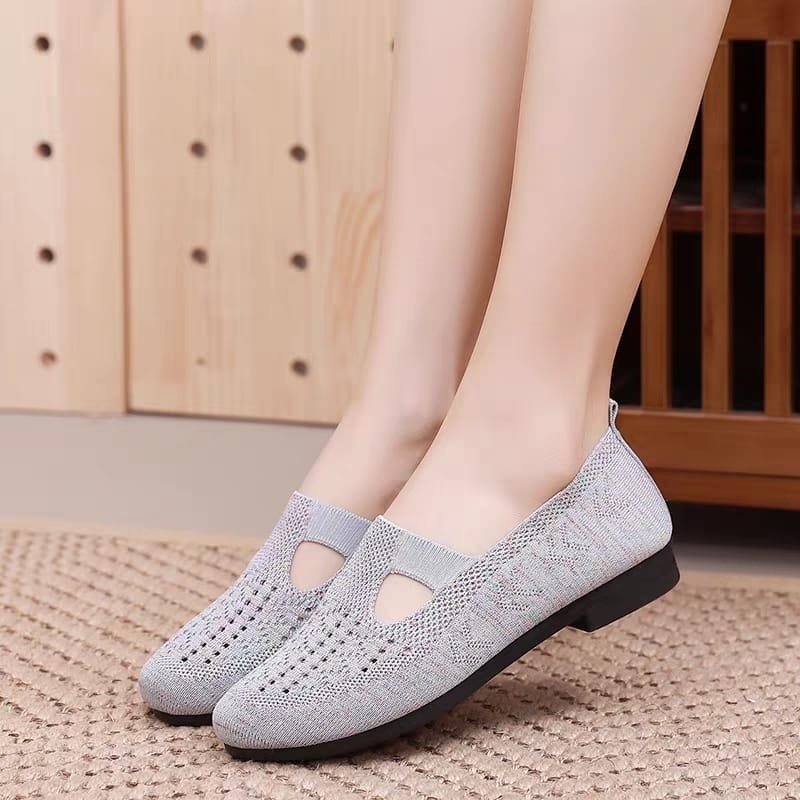 Original Lvr Free Box Sepatu Flat Slip On Wanita Lv0452