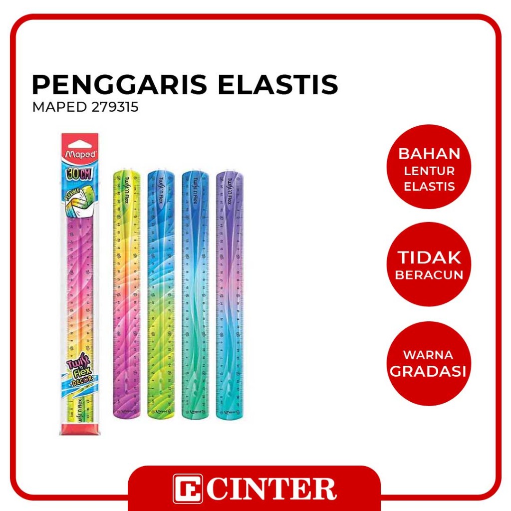 

MAPED - PENGGARIS FLEKSIBEL / RULER 30 CM 279315 TWIST & FLEX DECOR