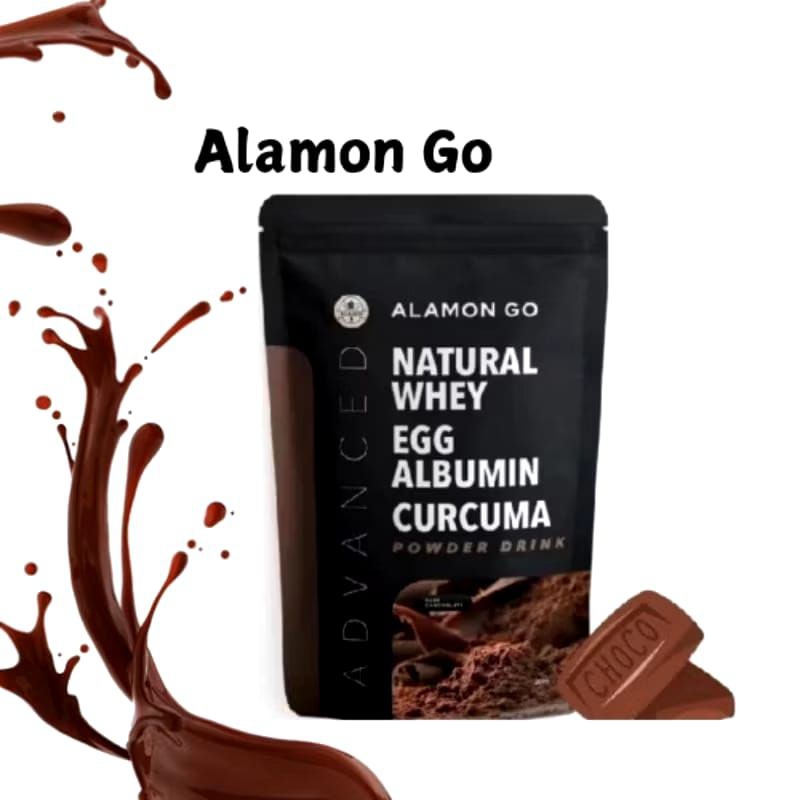 

Alamon Go Natural Whey Egg Albumin Curcuma (Susu Penggemuk Gemuk Badan Alami Original BPOM)