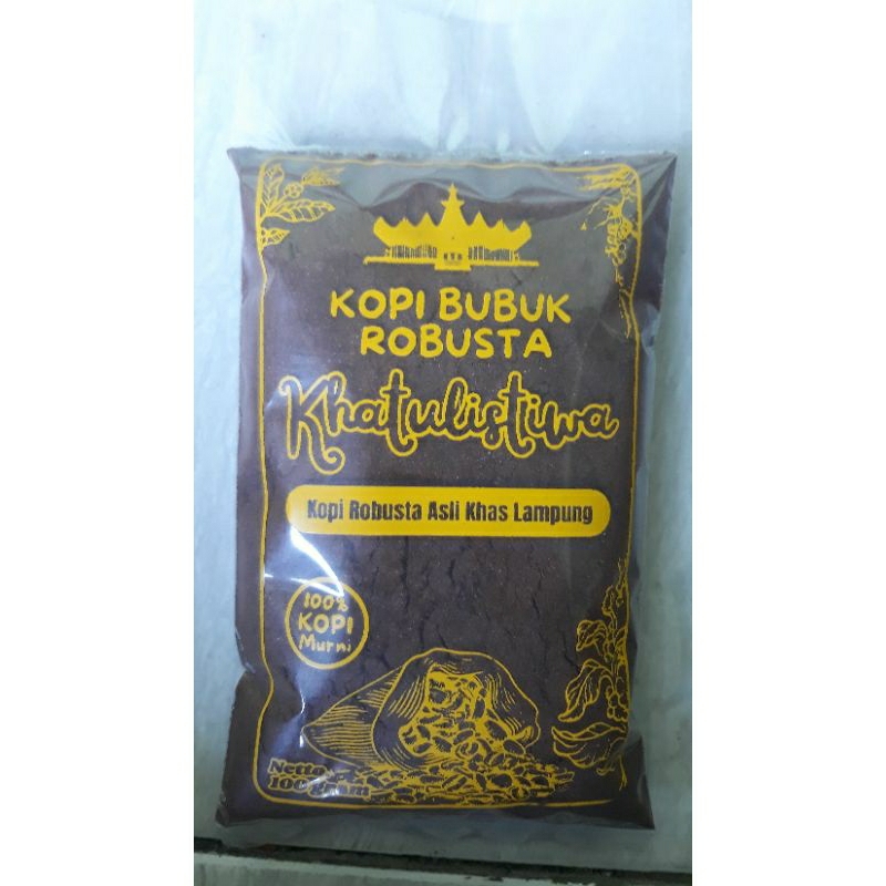 

kopi bubuk robusta Khatulistiwa Asli khas lampung