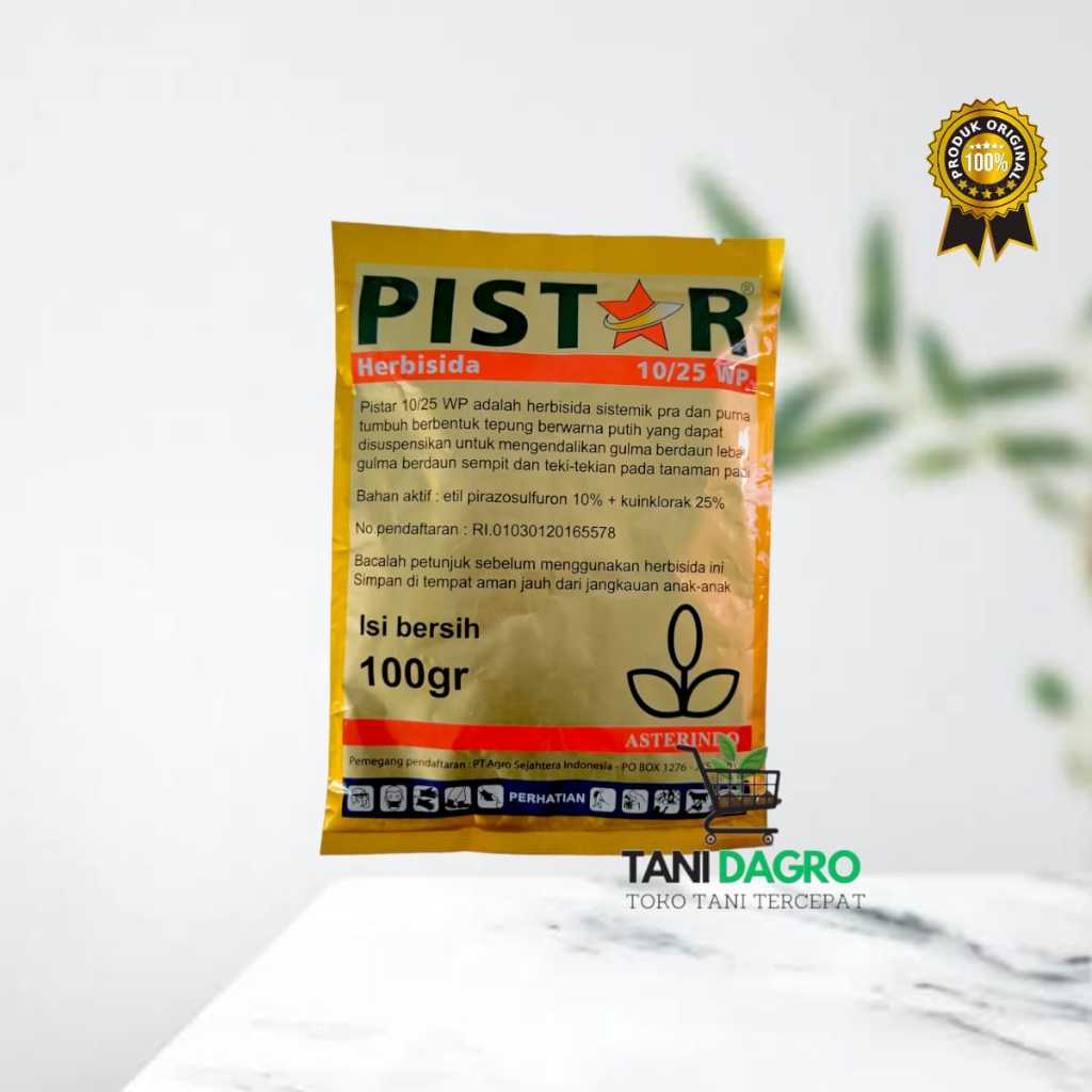 HERBISIDA SELEKTIF PADI PISTAR 10/25 WP - MEMBASMI TEKI TEKIAN, JAWAN DAN SEMANGGI PADA PADI