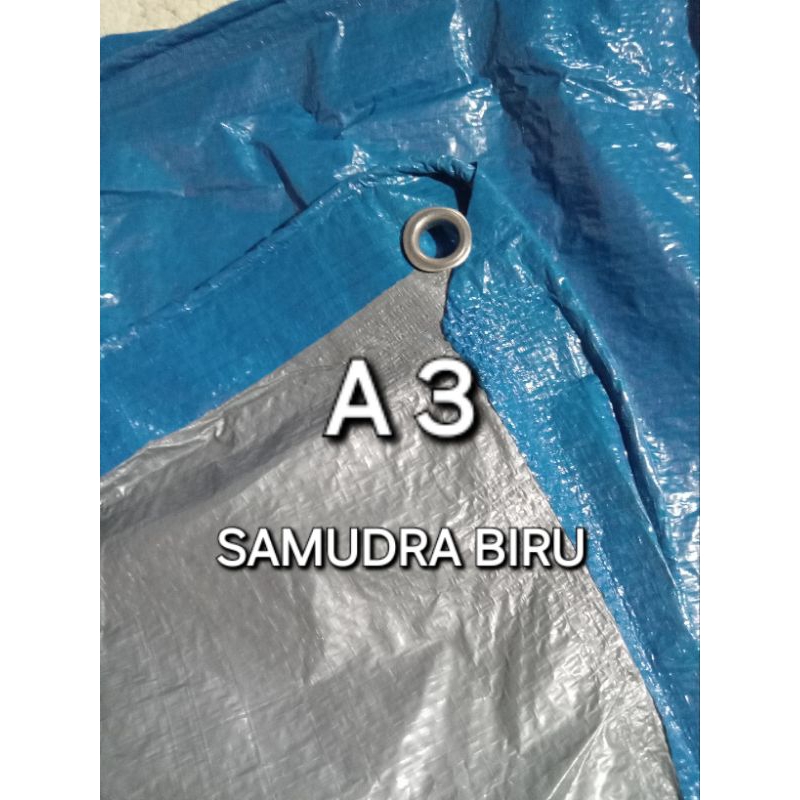 Terpal Plastik A3 Ukuran 5x5 5x6 2x10 Meter / Terpal Kolam / Terpal Alas Padi / Terpal Biru