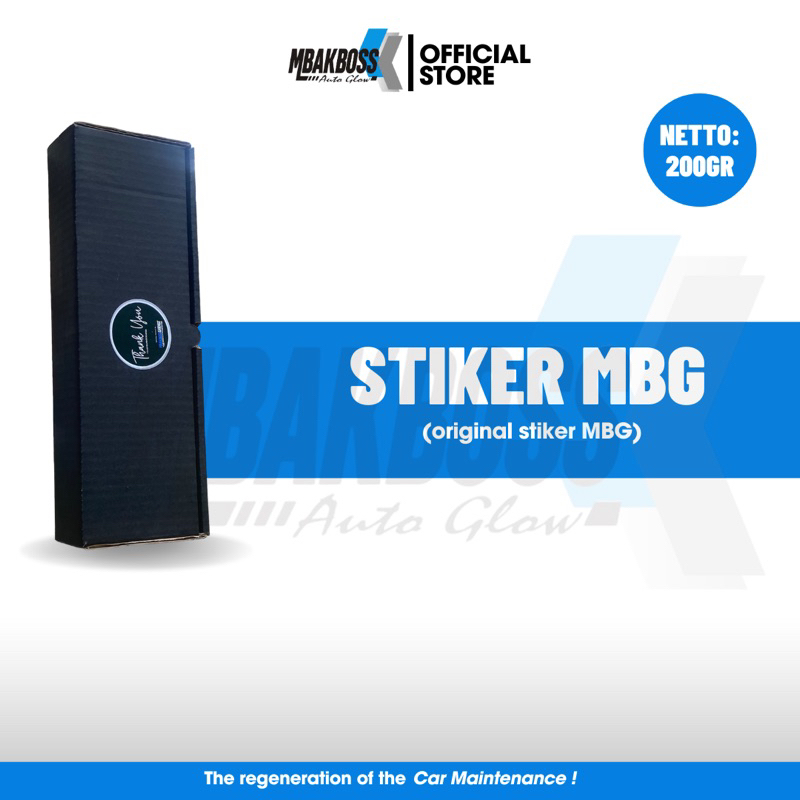 

MBAKBOSS GARAGE - Stiker Ori Mbakboss Garage Seratus Juta