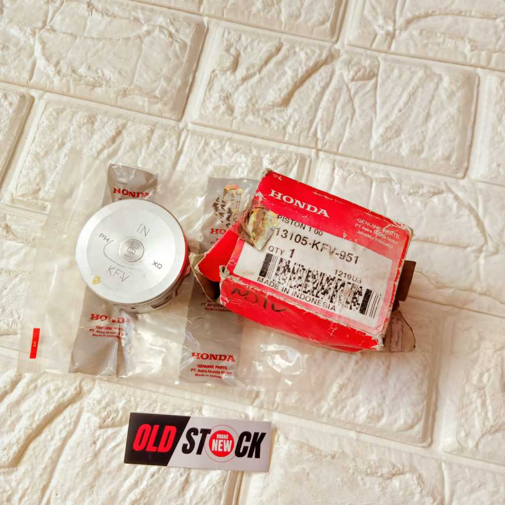 SEHER PISTON OS SIZE 100 ASLI ORIGINAL ( 13105-KFV-951 ) HONDA REVO 2007-2009 SUPRA FIT 2006-2007 LE