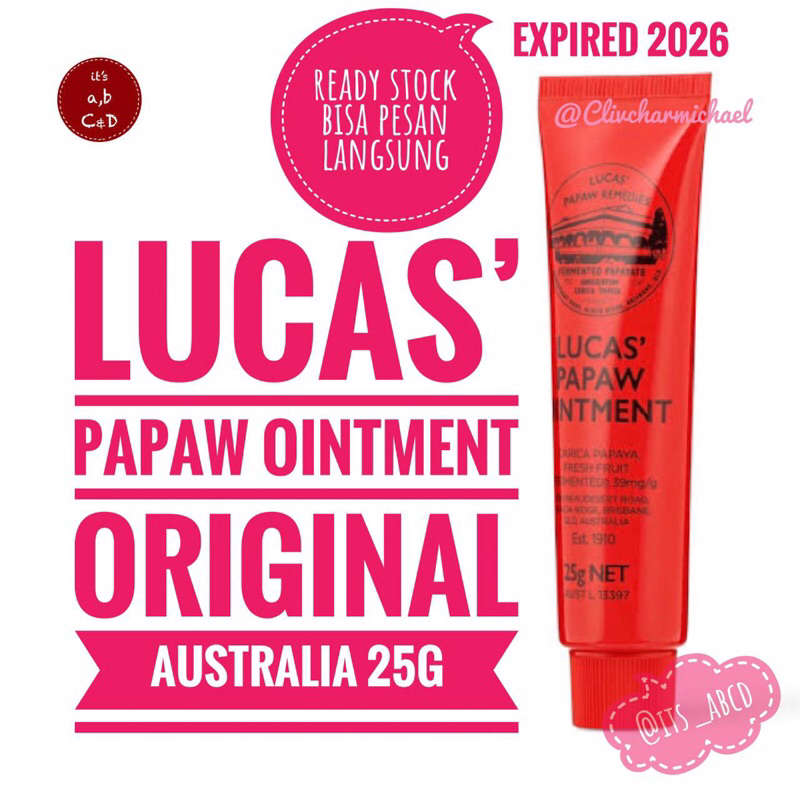 Lucas Papaw 25 gr Original 100% Made in Australia