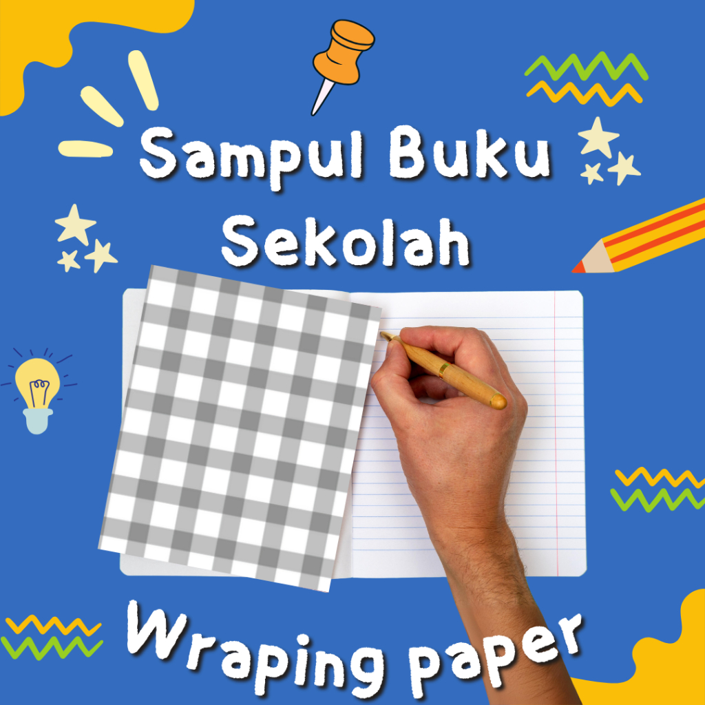 [AP 120g] Sampul Buku Kotak - Sampul Buku Aesthetic - Book Cover - Kertas Kado - Wrapping Paper - Ke