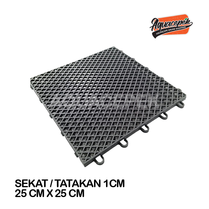 RAM PLASTIK 25X25CM 1CM LEPAS PASANG SEKAT DAN PENUTUP AQUARIUM CHANNA AROWANA