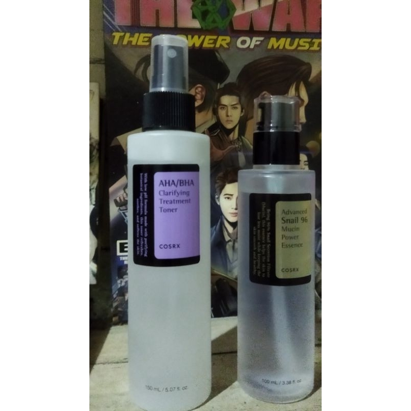 COSRX AHA/BHA TONER & COSRX ADVANCED SNAIL MUCIN ESSENCE (PRELOVED)