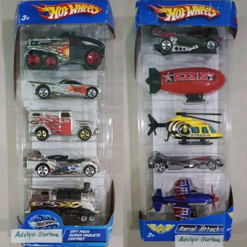 hotwheels hot wheels gift pack isi 5 super paquete coffret aerial attack Xs Ive Bedlam Armored Truck