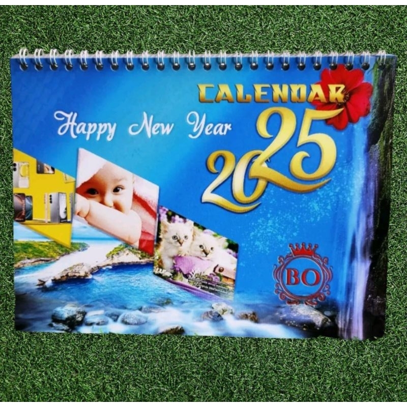 

kalender Meja Tahun 2025/Kalender Uk Standar Pk BO [ uk 21 × 15,5cm ] motif pemandangan alam