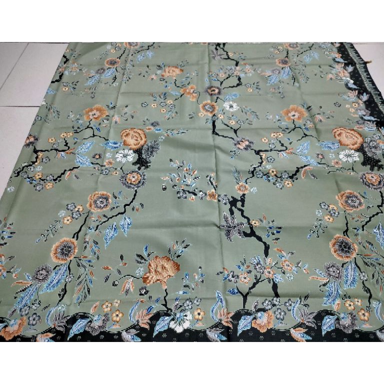 Produk Trending Kain Panjang Batik Unggul Jaya Special Hijau Sage Bagus  Kain Batik Panjang Hijau Sa