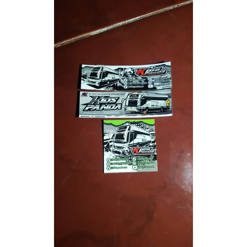 stiker kids panda