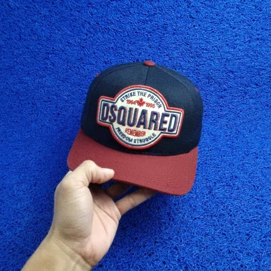 topi dsquared vintage wool big logo