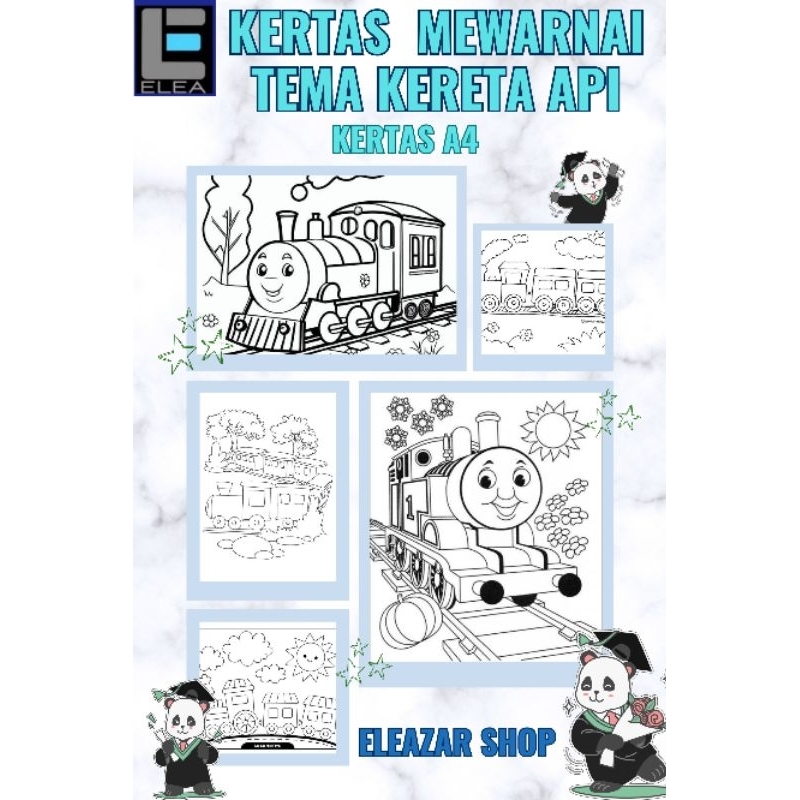 

Kertas Mewarnai Tema Kereta Api