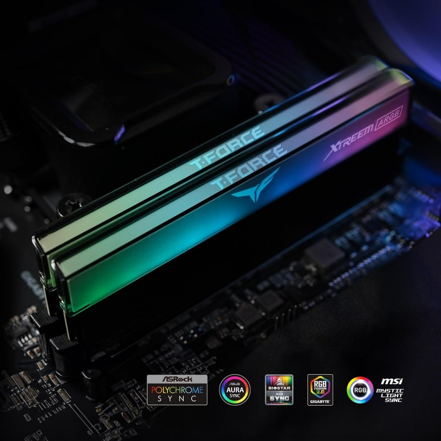 TEAM XTREEM ARGB BLACK DDR5 PC5-51200 6400MHz 32GB ( 2x16GB ) FF9D532G6400HC32ADC01