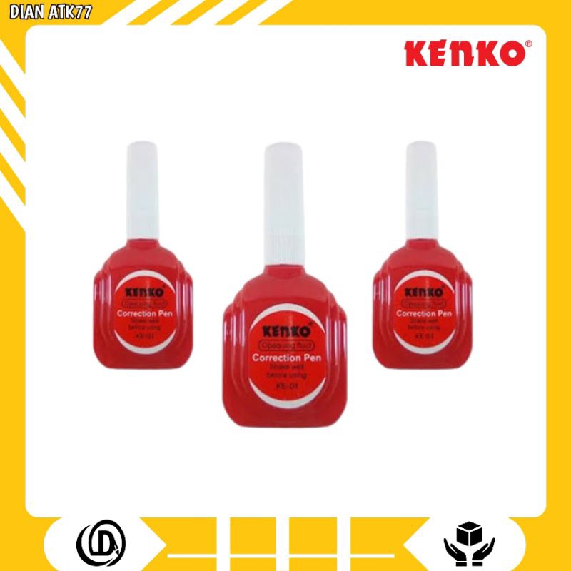 

Tipe-X Kenko KE-01 Correction Tipex / Correction Tipex Cair / Tipe X Kenko Merah Harga Satuan /Pcs