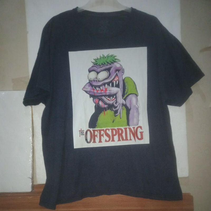THE OFFSPRING t shirt band dark navy built up [tag label FOTL] size XL SECOND ORIGINAL
