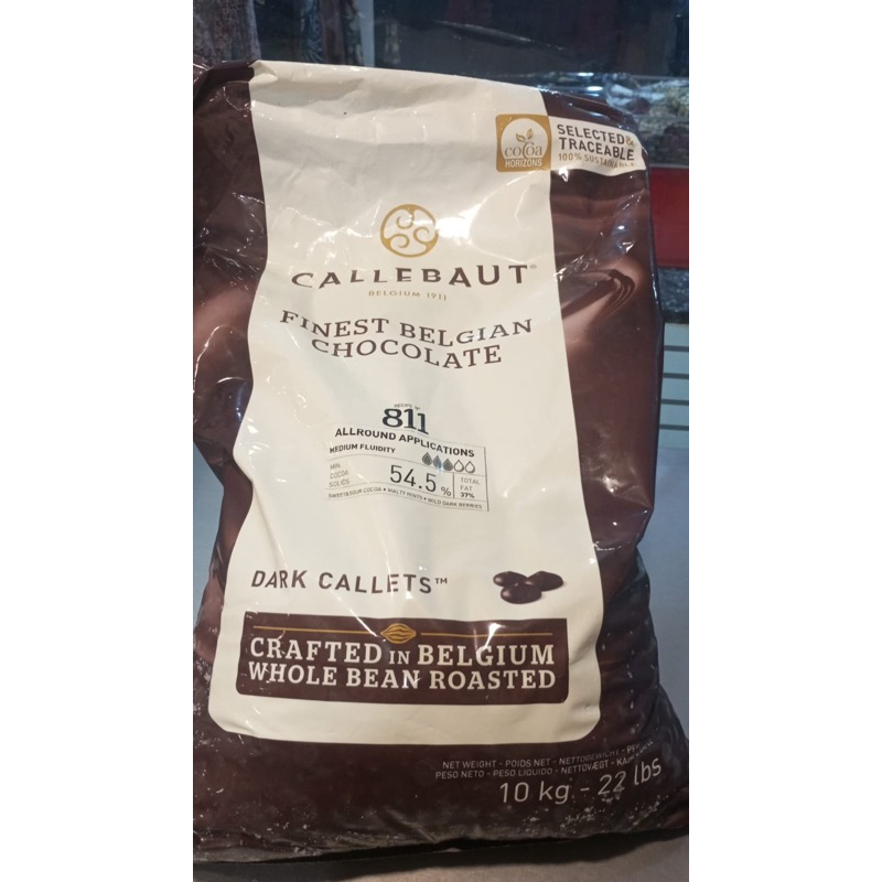 

Callebaut 811 Dark Chocolate Callets 54.5% 10kg Original Pack