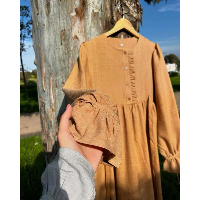 Byanggioo- HAWA LONG DRESS Gamis Katun Madinah Remaja Dewasa