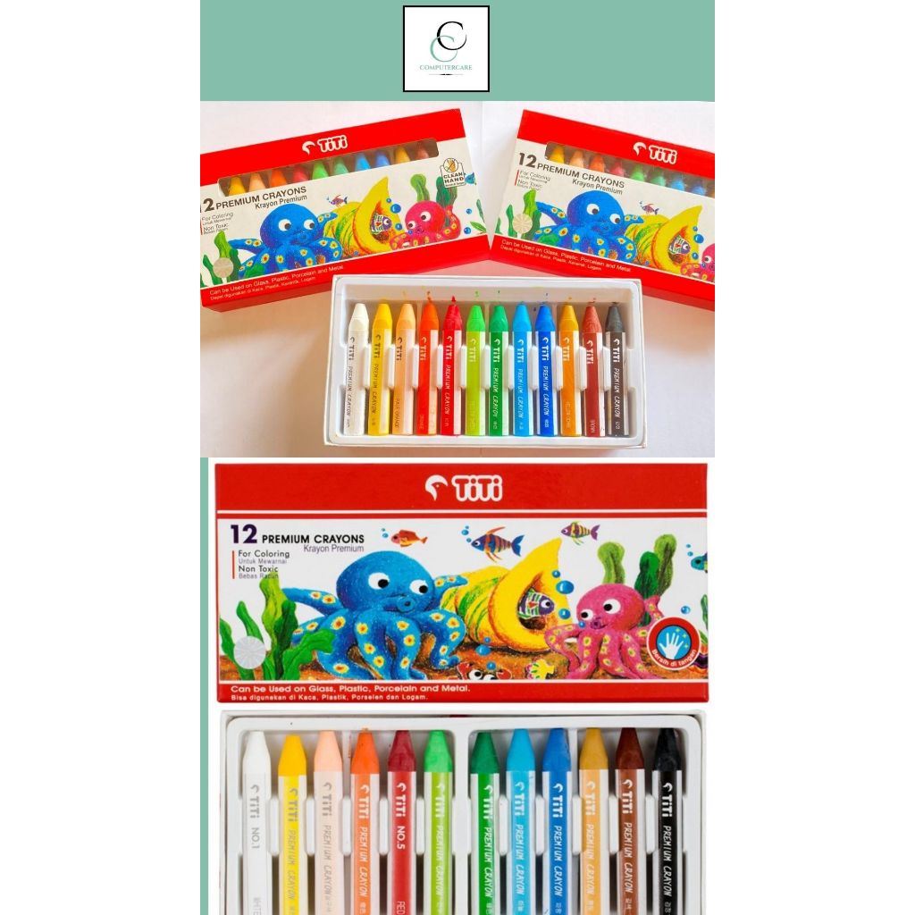 

CRAYON PREMIUM 12 WARNA TITI PRC-12CD (PCS)