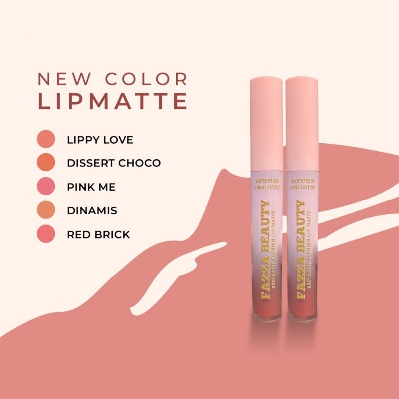 Fazza Lipmatte Exquisite Elegance Pesona Berkelas Lembut Gloss Lipstick Bibir Red Choco Tahan Lama L