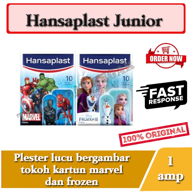 Hansaplast Junior Plester Luka Anak Gambar Lucu