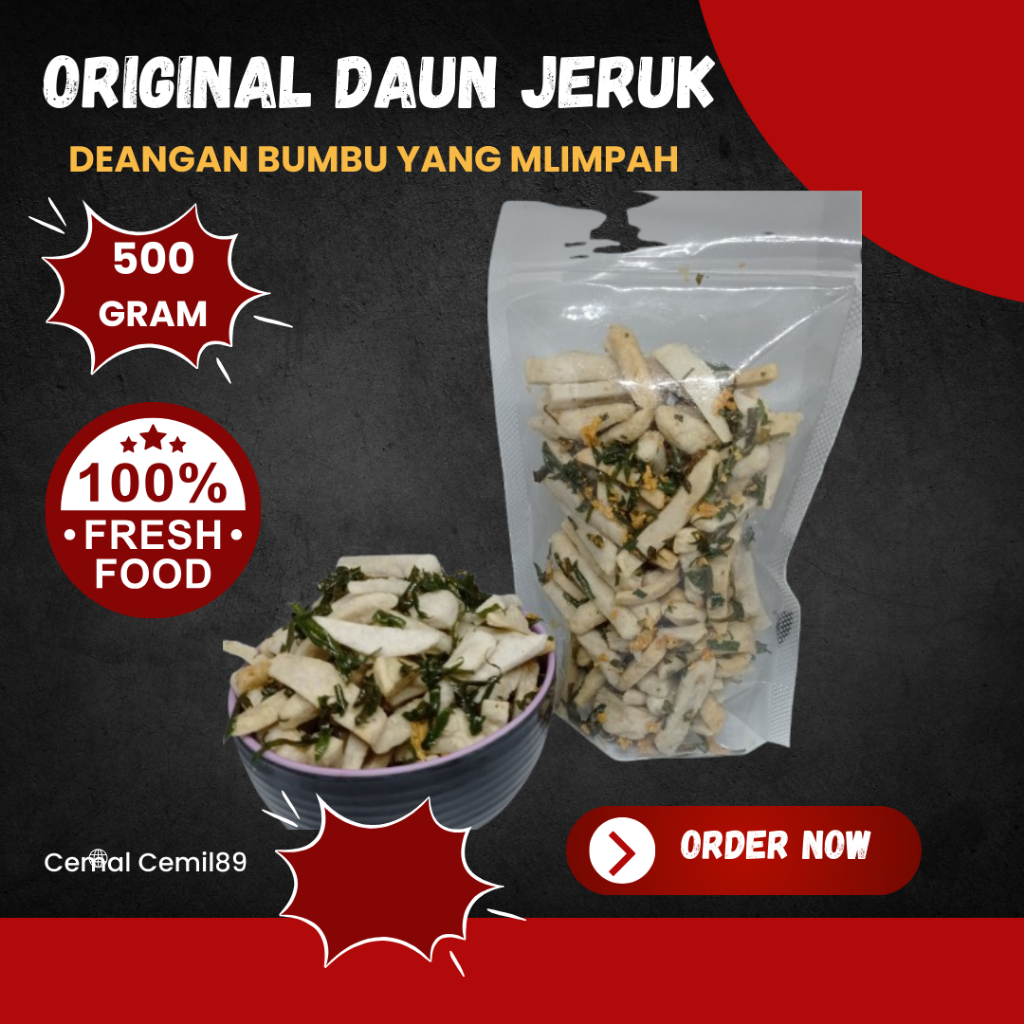 

Basreng Stik Bumbu Basah Daun Jeruk Netto 500 gram