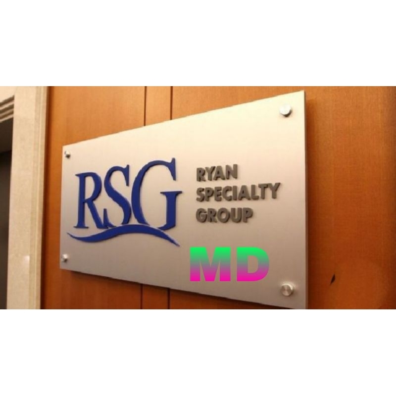 

papan nama akrilik pt/ perkantoran nimbul tulisan