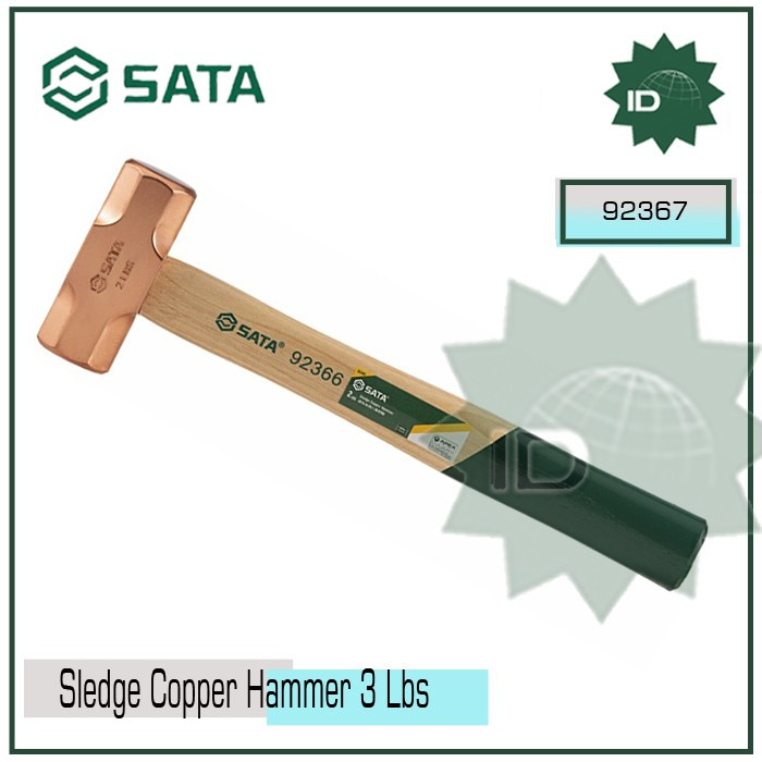 Palu Tembaga 1360 g /48 oz Sledge Copper Hammer 3 Lbs 92367 Sata Tools