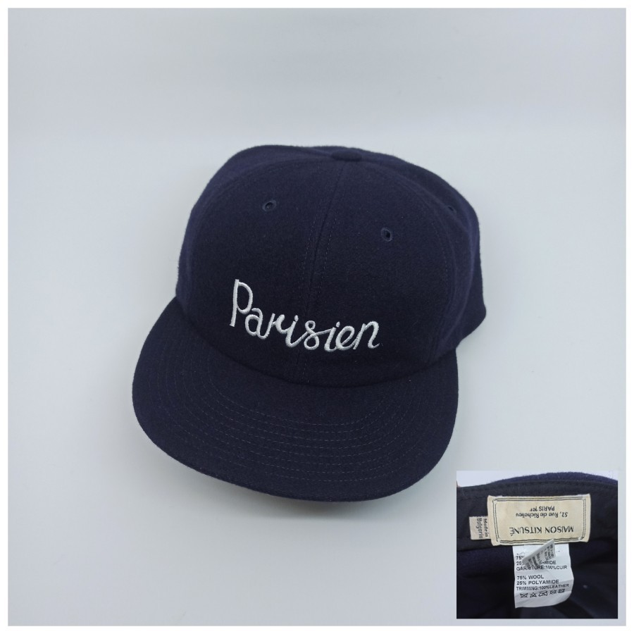 Topi Maison Kitsune Cap Parisien Second Preloved Original 108