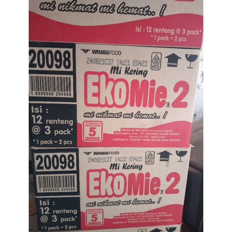 

Eko Mie 1 karton isi 36 bks @110 gr