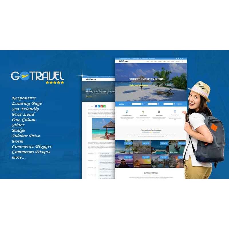 Go Travel Responsive Blogger Template