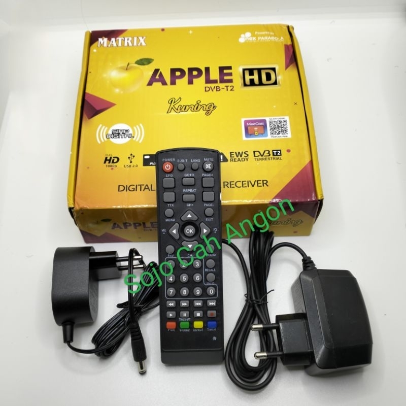 AC DC pengganti adaptor set top box matrix kuning power suplay stb matrix kuning remote stb matrix k