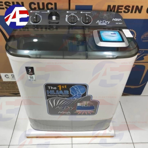 Mesin Cuci Aqua 8kg QW-860XT 2 Tabung/Mesin Cuci 2 Tabung Aqua 860