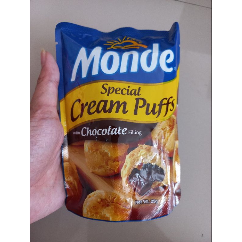 

monde cream puffs 25gr ( READY, puff import )