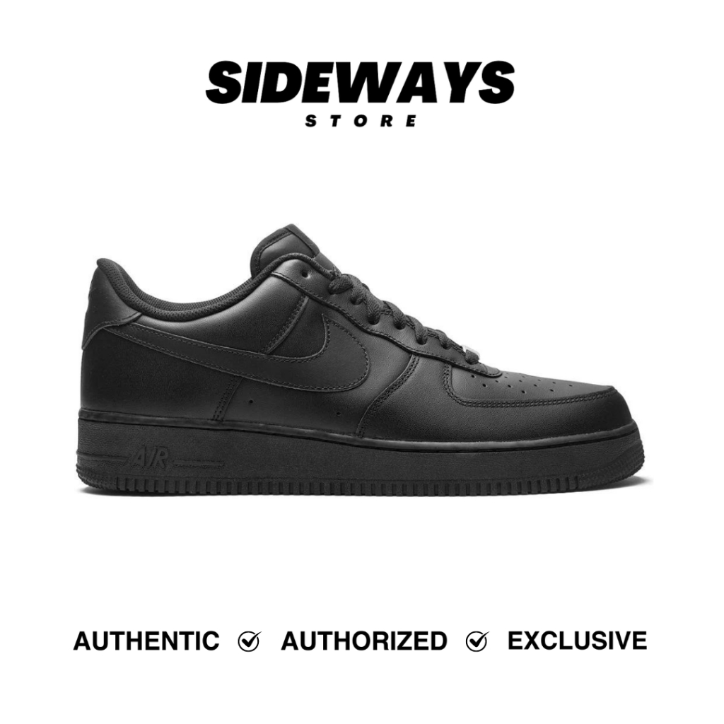 Nike Air Force 1 '07 Triple Black - 100% Original Guarantee