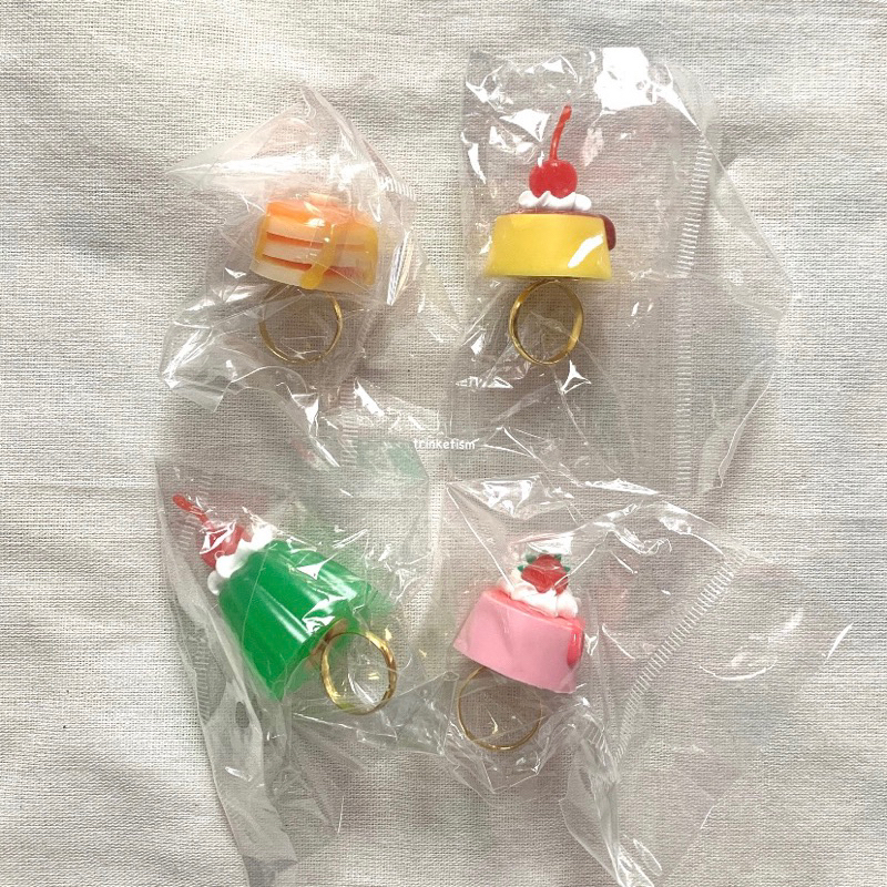 Food sweets ring miniature food petit trinkets gotochi gacha gachapon gasyapon | trinketism